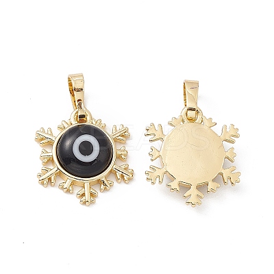 Handmade Evil Eye Lampwork Pendants LAMP-G157-04G-04-1