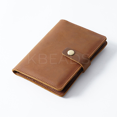 Rectangle Leather Travel Passport Wallet Cover AJEW-WH20007-05C-1