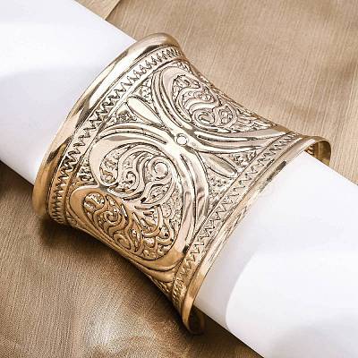 Alloy Arm Cuff Bangles Girl Women AJEW-A063-03G-1