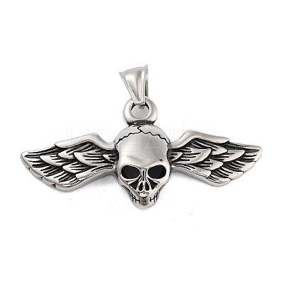 Retro 304 Stainless Steel Big Pendants STAS-I205-38AS-07-1