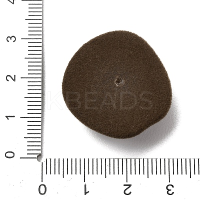 Flocking Opaque Resin Cabochons RESI-K033-07B-1