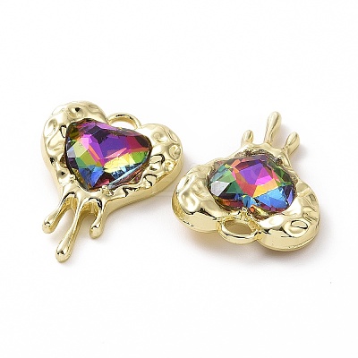 Rack Plating Alloy Glass Pendants FIND-I037-21LG-02-1