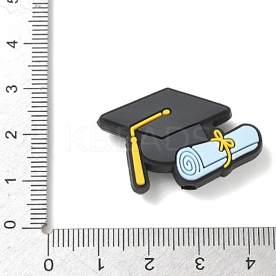 Graduation Theme Silicone Beads SL-CBAF318-B07-1