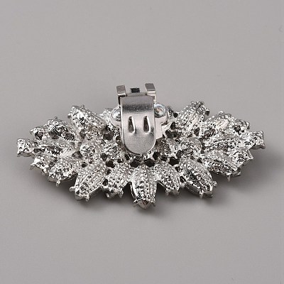 Alloy Crystal Rhinestone Shoe Decoration AJEW-WH0248-224A-P-1