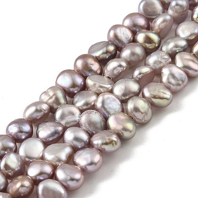 Natural Cultured Freshwater Pearl Beads Strands PEAR-A006-03G-1