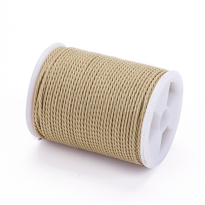 Round Waxed Polyester Cord X-YC-G006-01-1.0mm-20-1