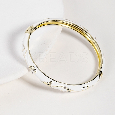 Vintage Zinc Alloy Hinged Bangles for Women JY4654-3-1