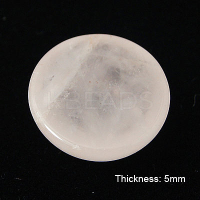 Natural Rose Quartz Cabochons X-G-ROSE12x5-1