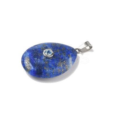 Natural Lapis Lazuli Pendants G-P599-02P-10-1