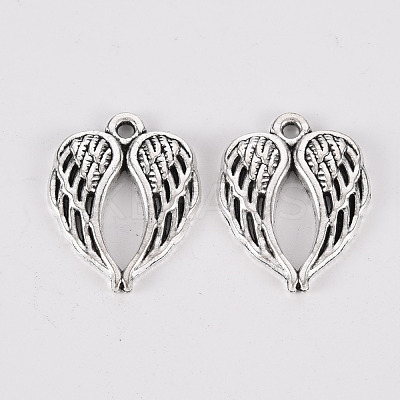Tibetan Style Alloy Pendants TIBE-N010-56AS-RS-1