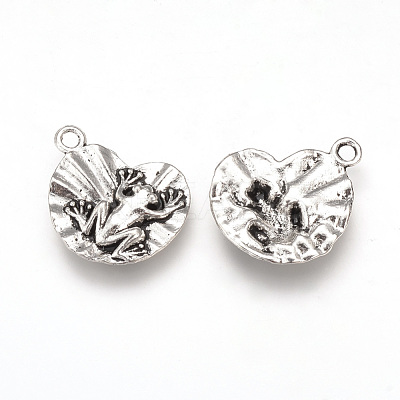 Tibetan Style Alloy Pendants X-TIBEP-T002-12AS-RS-1