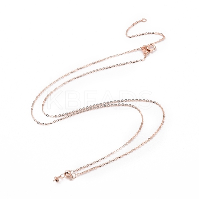 925 Sterling Silver Cable Chains Necklace Making STER-I021-06RG-1