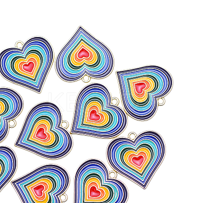 20Pcs Alloy Enamel Pendants ENAM-CJ0001-64-1