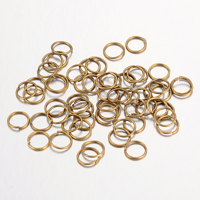 Iron Open Jump Rings IFIN-A018-10mm-AB-NF-1