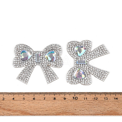 Bowknot Hotfix Rhinestone DIY-T004-03-1