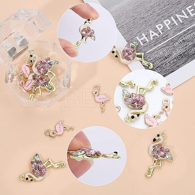 28Pcs 2 Style Alloy Rhinestone Pendants FIND-CA0006-42-1