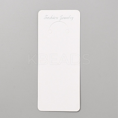 Cardboard Jewelry Display Cards for Keychain CDIS-WH0029-03A-1