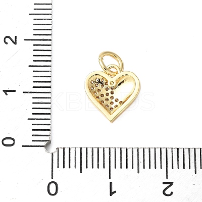 Brass Micro Pave Cubic Zirconia Enamel Pendants KK-D357-01B-G-1