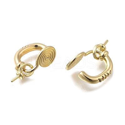Brass with Cubic Zirconia Ear Cuff Findings KK-Q048-22G-1