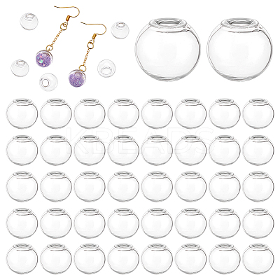 200Pcs Round Mechanized Blown Glass Globe Ball Bottles LAMP-PH0001-29-1