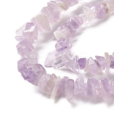 Natural Lavender Amethyst Chip Bead Strands G-M205-35-1-1