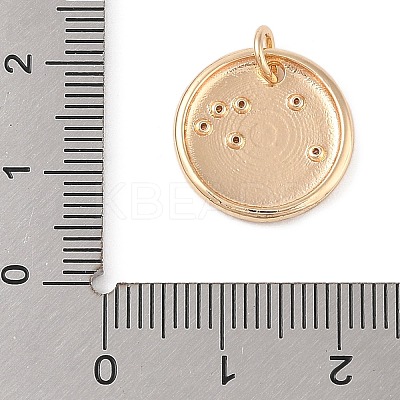 Brass with Clear Cubic Zirconia Pendants KK-N256-24B-G-1