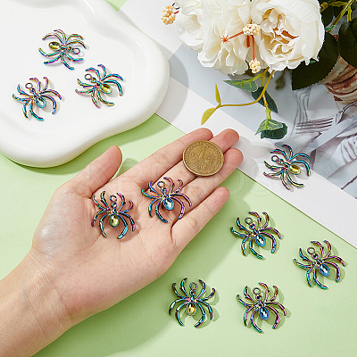 30Pcs Alloy Pendants Rhinestone Settings PALLOY-DC0001-14-1