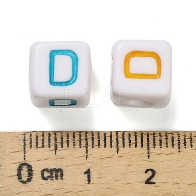 Opaque Acrylic Beads OACR-I022-01D-1