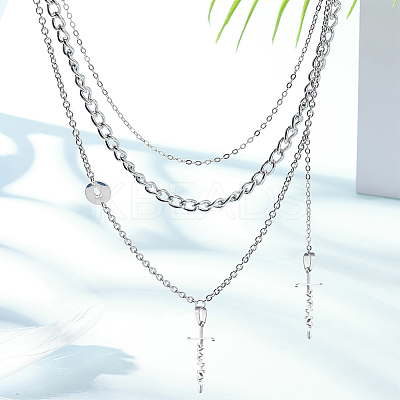 4Pcs 2 Colors 304 Stainless Steel Pendants STAS-UN0046-60-1