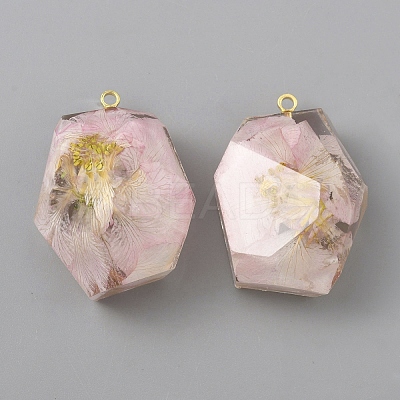 Epoxy Resin Pendants FIND-TAC0816-008G-1