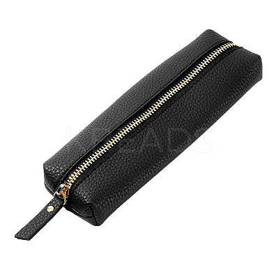 Litchi Print PU Leather Pen Holder Case AJEW-WH0415-89B-1