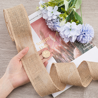 Linen Ribbon DIY-WH0530-67A-1