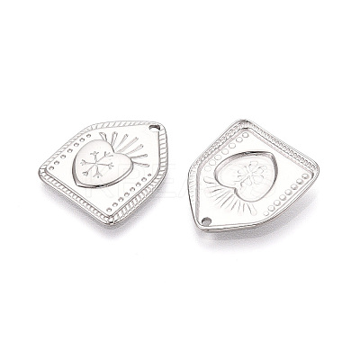 304 Stainless Steel Pendants STAS-T067-82P-1
