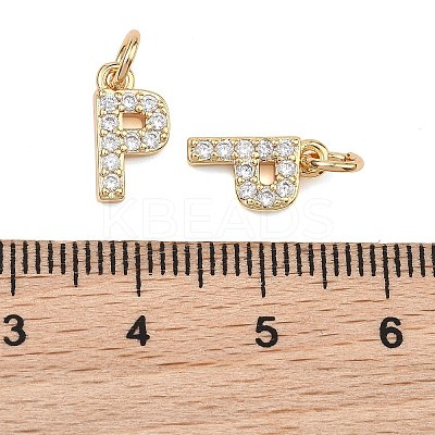 SHEGRACE Brass Micro Pave Clear Cubic Zirconia Pendants XGRQ29086-394G-P-1