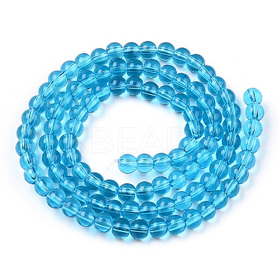 Transparent Glass Beads Strands X-GLAA-T032-T4mm-06-1