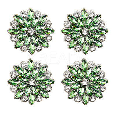 4Pcs Paillette and Rhinestone Accessories FIND-FH0012-19B-1