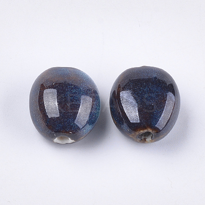 Handmade Porcelain Beads X-PORC-S498-26D-1