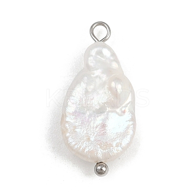 Natural Freshwater Pearl Keshi Pearl Pendants STAS-D378-06B-P-1