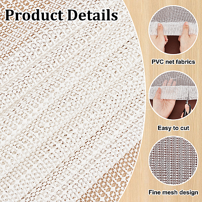 PVC Net Fabrics DIY-WH0661-50D-1
