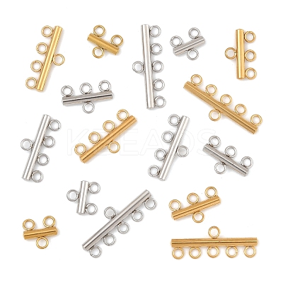 16Pcs 8 Styles 304 Stainless Steel Chandelier Component Links STAS-FS0001-70-1