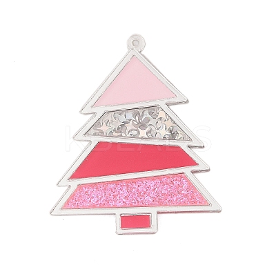 Christmas Theme Opaque Printed Acrylic Big Pendants LS-SACR-S034-14A-1