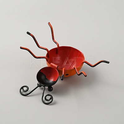 Iron Ladybug Wall Decoration DJEW-WH0001-34-1