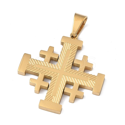 304 Stainless Steel Pendants STAS-C170-08B-G-1