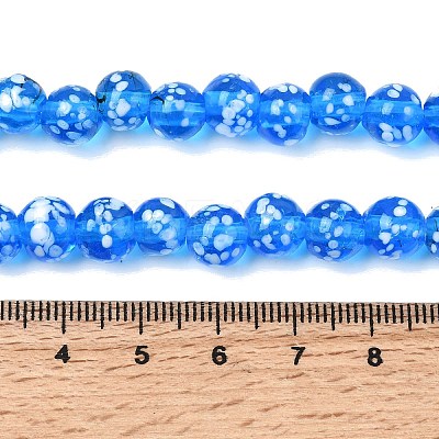 Handmade Lampwork Beads Strands LAMP-H071-01B-10-1