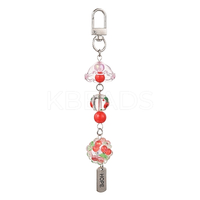 Handmade Polymer Clay & Acrylic & Resin & Glass Pendant Decorations KEYC-FS00037-05-1
