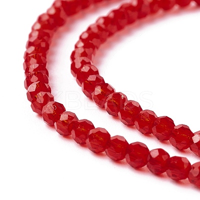 Transparent Glass Beads Strands GLAA-C019-01A-16-1