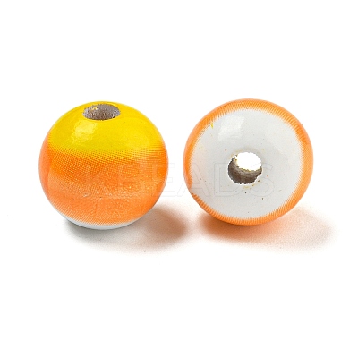 Halloween Series Wood European Beads WOOD-U002-01A-1