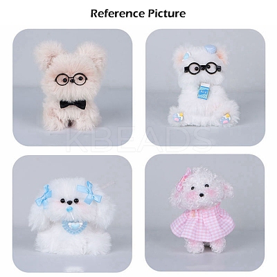 Polyester Plush Sticks DIY-Z031-03K-1
