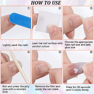 ABS Plastic Pure Color Press On False Nails MRMJ-WH20004-32A-1
