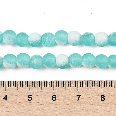 Frosted Crackle Glass Beads X1-GLAA-U001-8mm-M02-1